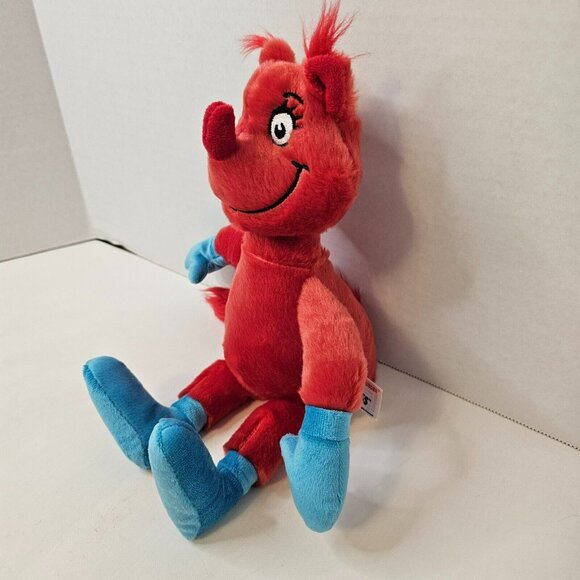 Aurora Dr. Seuss Fox In Socks Plush Red Blue Stuffed Animal Toy - Picture 4 of 10